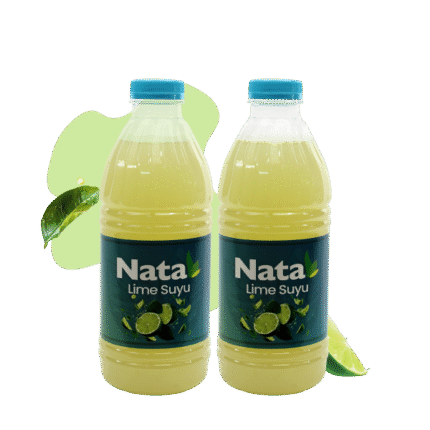 NATA Sıkma Lime Suyu 1Litre 2’li Paket